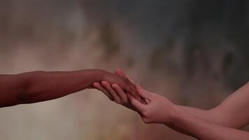 Unity Through Touch Symbolic Hands Reaching Out to Connect and Inspire Each Others Lives video