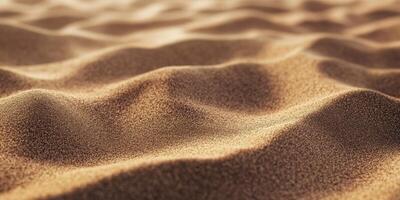 Close-up of desert sand dunes showcasing textured natural landscape photo
