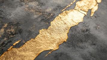 Gold abstract texture on dark background depicting luxury and opulence concept photo