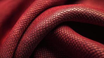 Close-up of textured red snake skin showcasing intricate scale patterns photo