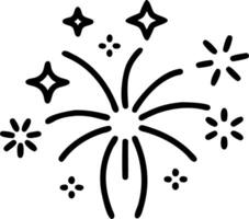 Fireworks burst with colorful sparks isolated on white background. vector