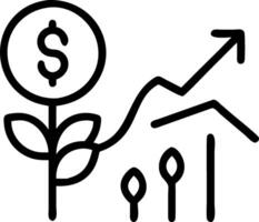 Financial analyst forecasting trends in sustainable agriculture vector