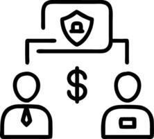 Financial analysts securing online transactions with copy space vector
