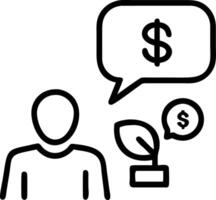 Financial advisor explaining green investments with copy space vector