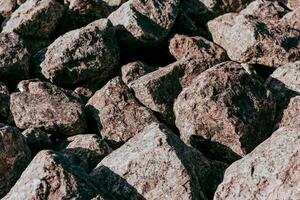 Natural stone nice texture with cracks, vegetation and dirt, texture background photo