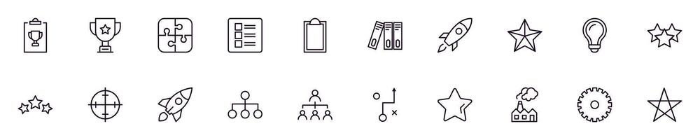 Collections of line icons of money, business, finance. Simple linear illustration that perfect for web banners, social networks, articles, infographics vector