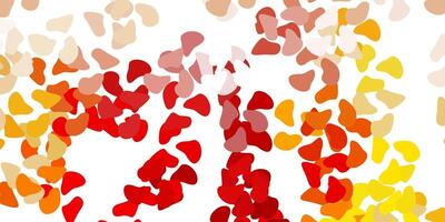 Light brown vector texture with memphis shapes.
