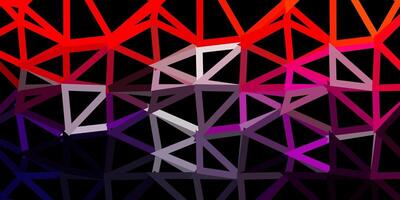 Dark pink, red vector abstract triangle texture.