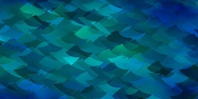 Dark BLUE vector template with crystals, squares.