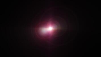Abstract Shining Pink Optical Flare Light Rotating video