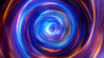 Abstract Colorful Energy Vortex Loop Tunnel video