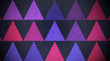 Motion colorful triangles pattern, abstract background video