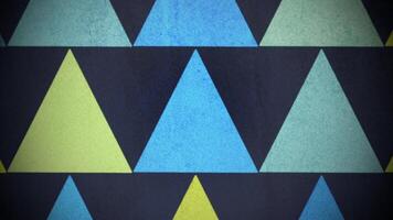 Motion colorful triangles pattern, abstract background video