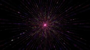 Star-Shaped Multicolored Glittering Dust Particles in a Rotation Loop video