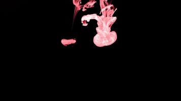 Abstract Ink Drops and Spread in Water video