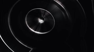 Abstract Chrome Circles Wave Pattern Displacement Effect Loop video