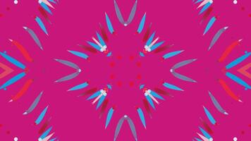 symmetrical patterns,VJ fractal kaleidoscope seamless loop animation. video