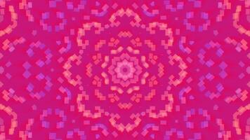 symmetrical patterns,VJ fractal kaleidoscope seamless loop animation. video
