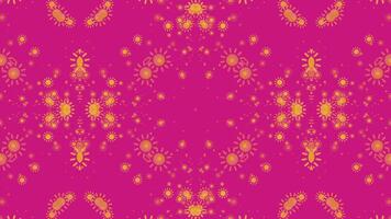 symmetrical patterns,VJ fractal kaleidoscope seamless loop animation. video