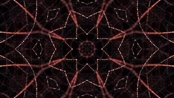 symmetrical patterns,VJ fractal kaleidoscope seamless loop animation. video
