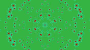 symmetrical patterns,VJ fractal kaleidoscope seamless loop animation. video
