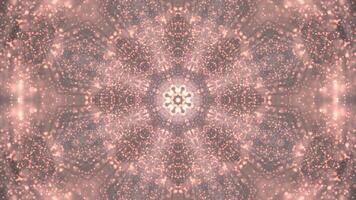 symmetrical patterns,VJ fractal kaleidoscope seamless loop animation. video