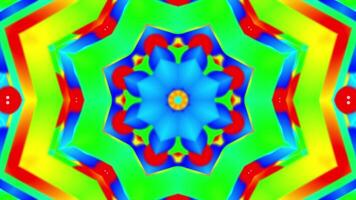 symmetrical patterns,VJ fractal kaleidoscope seamless loop animation. video
