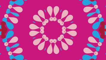 symmetrical patterns,VJ fractal kaleidoscope seamless loop animation. video