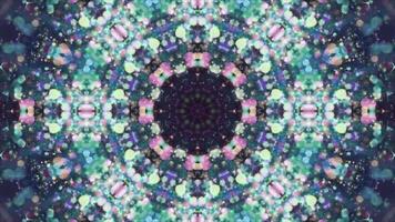 symmetrical patterns,VJ fractal kaleidoscope seamless loop animation. video
