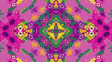 symmetrical patterns,VJ fractal kaleidoscope seamless loop animation. video