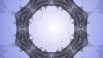 symmetrical patterns,VJ fractal kaleidoscope seamless loop animation. video