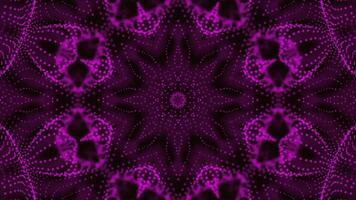 symmetrical patterns,VJ fractal kaleidoscope seamless loop animation. video