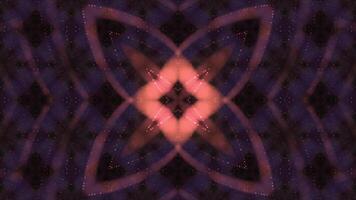 symmetrical patterns,VJ fractal kaleidoscope seamless loop animation. video