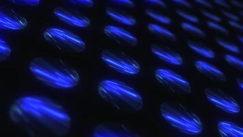 Infinite loop digital blue circle art pattern tile video