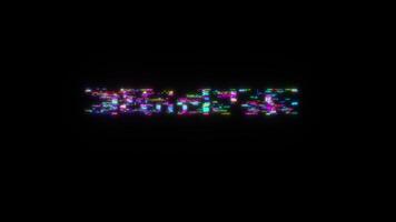 Animation of DIGITAL TRANSFORMATION glitch text loop title video
