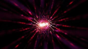 Seamless loop multicolored wave with glow light video