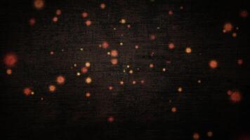 Glow bokeh flowing on grunge background video