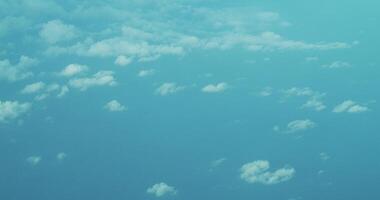 A view of the sky from an airplane video
