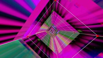 Traveling through a plexus tunnel digital video glitch malfunction - Loop