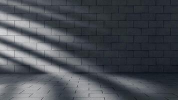 Grey empty room, with light and shadow, 3d rendering. video