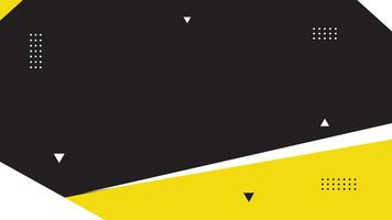 professional black and bright yellow corporate vector flat background with simple design