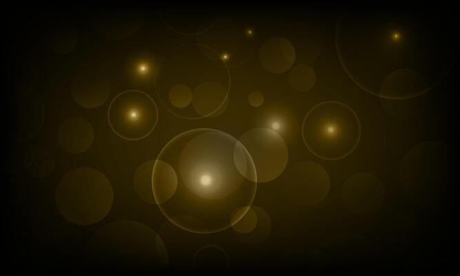 Abstract circle light bokeh dark background. Shiny bright circle bubbles. soft light.