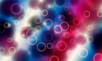 Abstract colorful blurred light bright background. circle bubbles pattern. vector