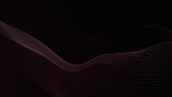 Subtle Abstract Red Flowing Lines on Dark Background video