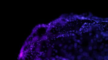 Mesmerizing Purple and Blue Abstract Particle Wave video