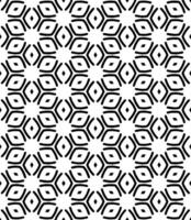 Black and white pattern featuring seamless transitions vector