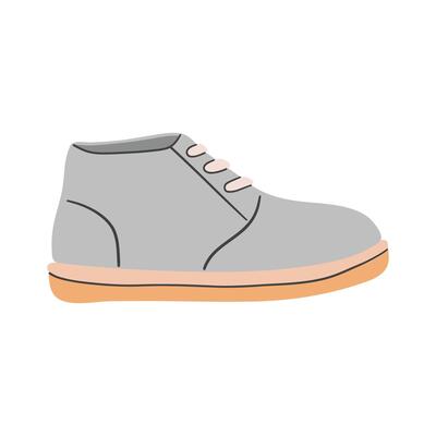 Pair of grey sneakers icon. Flat illustration of pair of grey sneakers icon for web design