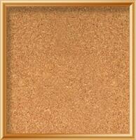 Cork board with wood frame. Empty corkboard with brown texture on transparent background. Business noticeboard. vector