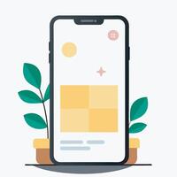 Mobile app design vector