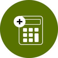 Illustration of a calculator with coins, symbolizing .Accounting calculator sign vector